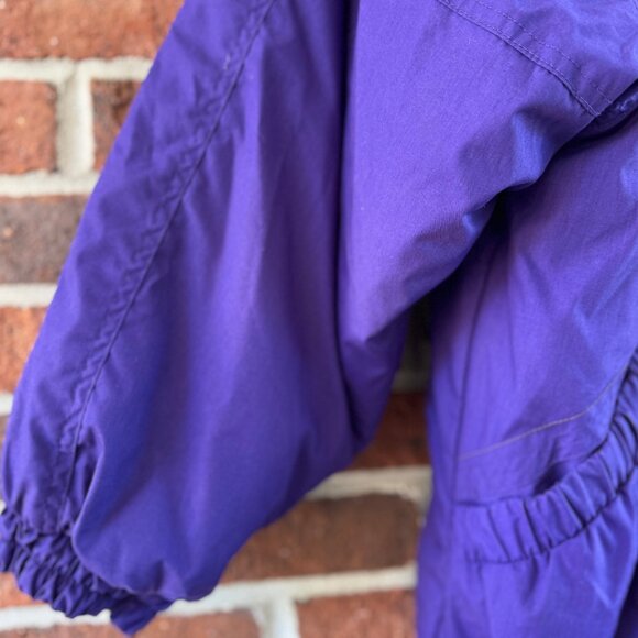 Vintage PAO Purple Puffer Coat M Gold Buttons - Picture 11 of 11